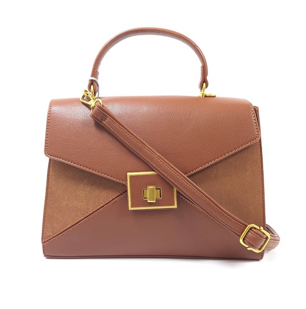 Dámská kabelka typu kufřík z ekokůže Minissimi MM2164 hnědá