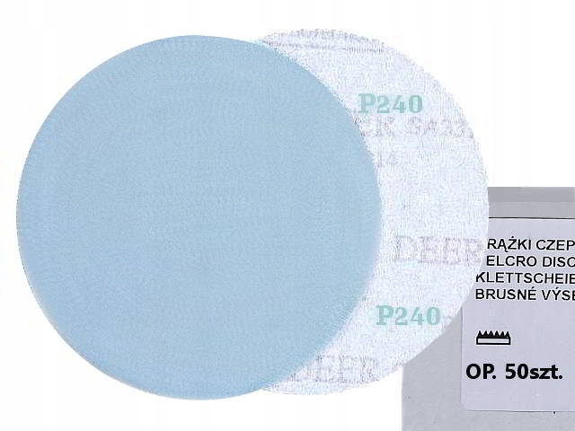 

Krążek Papier Ścierny Na Rzep 125 SA331 P240 50szt