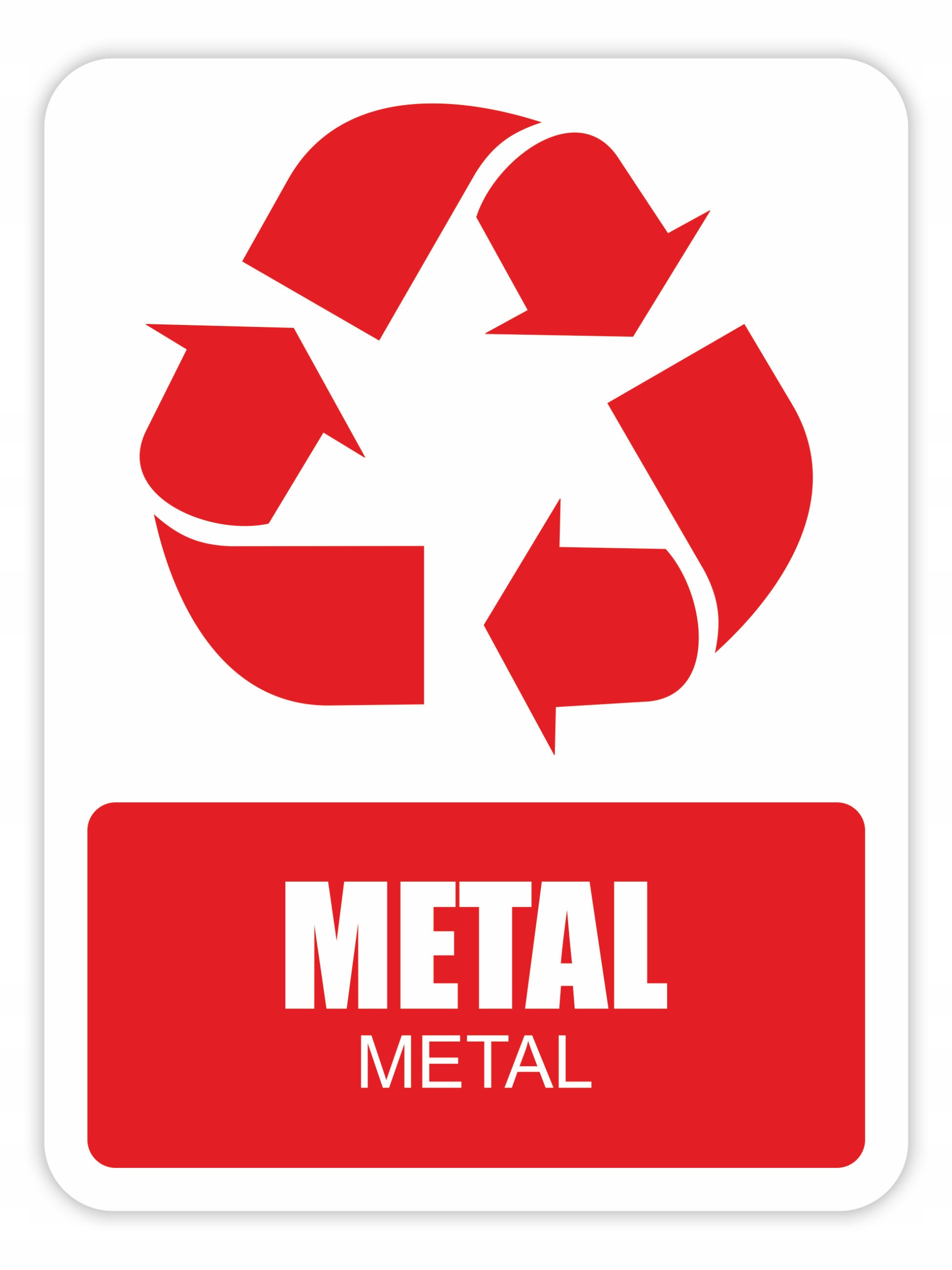 

Naklejka segregacja Odpady Metal Duża pl-ang