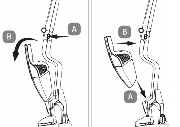 BEZPRZEWODOWY ODKURZACZ PIONOWY 2w1 LED BIAŁY UŻYWANY Model MD 18418