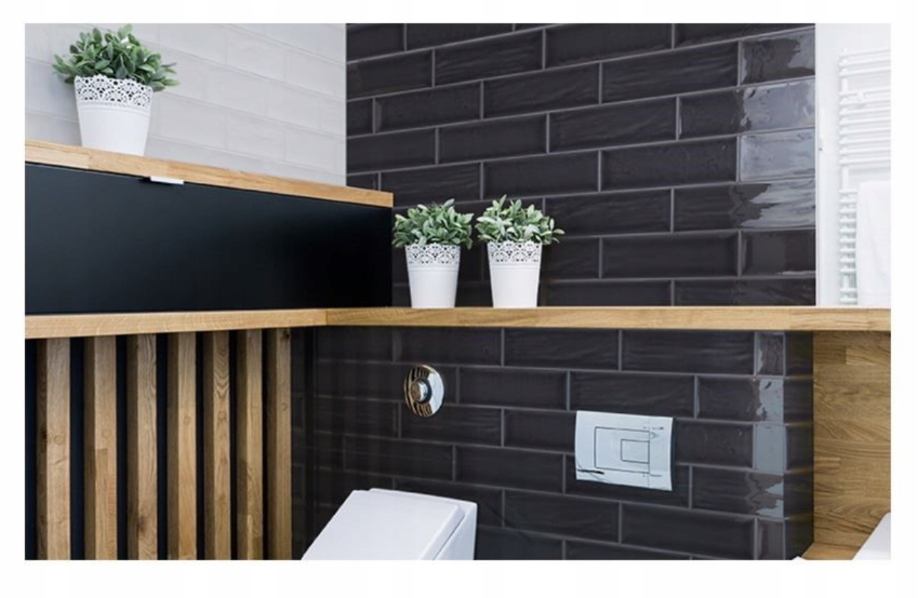 CEGIEŁKA ARIA BLACK POŁYSK 10x30 FABRESA Typ glazura