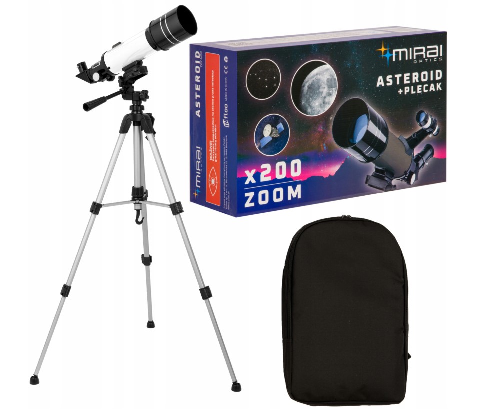 Mirai Optics Asteroid Teleskop x 200 Zoom Plecak Akcesoria Do Smartfona