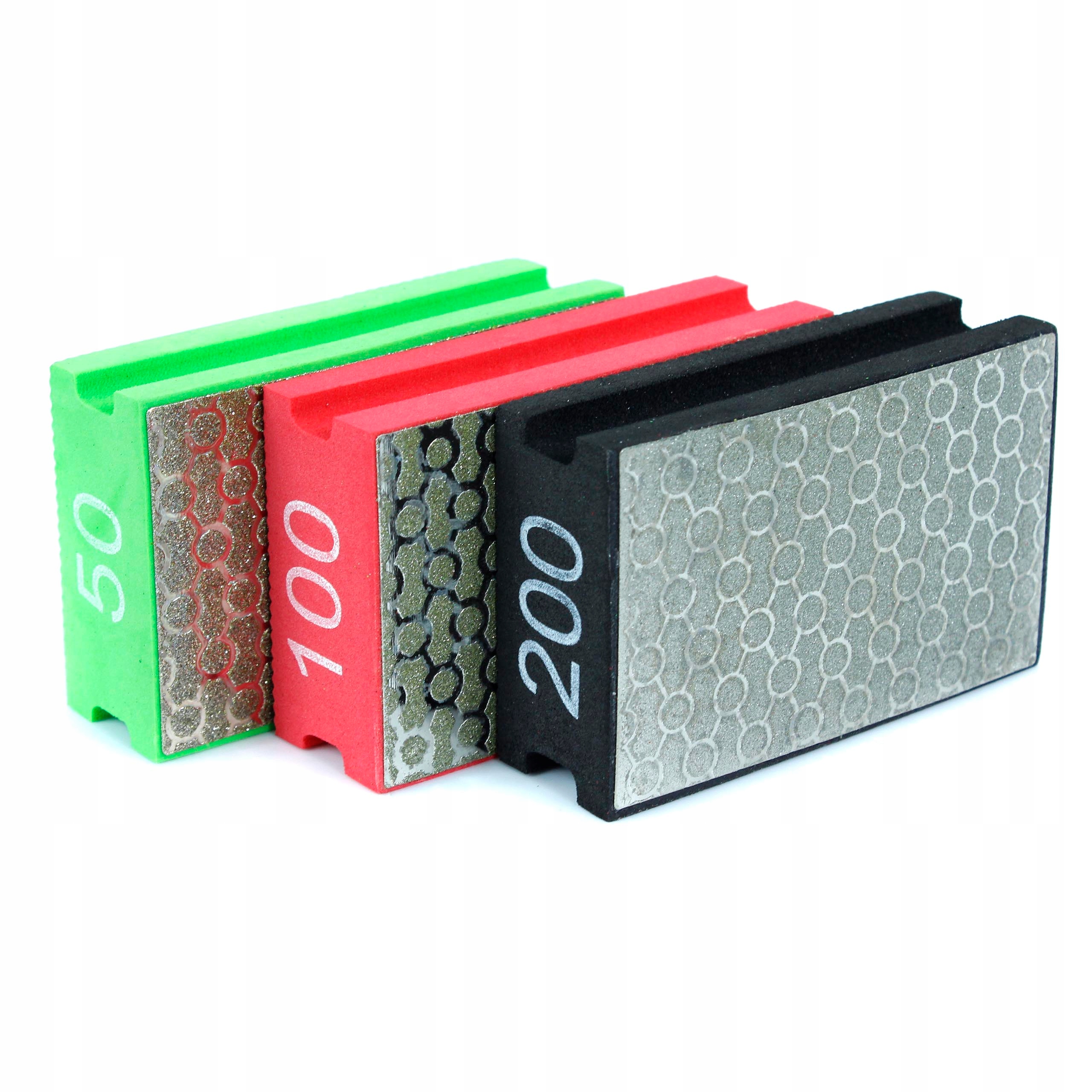 GĄBKA DIAMENTOWA DO SZLIFOWANIA GRESU - 3 szt