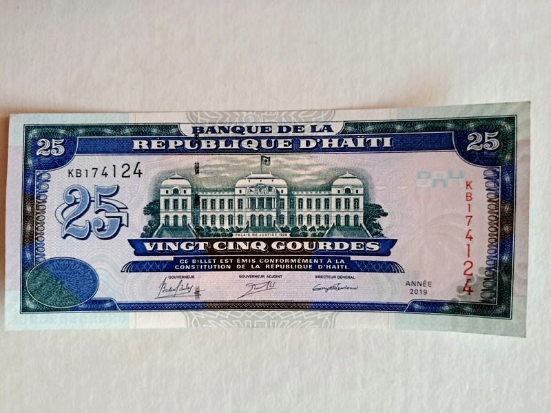 HAITI - 25 gourdes 2019, P-266, aUNC, super !!!