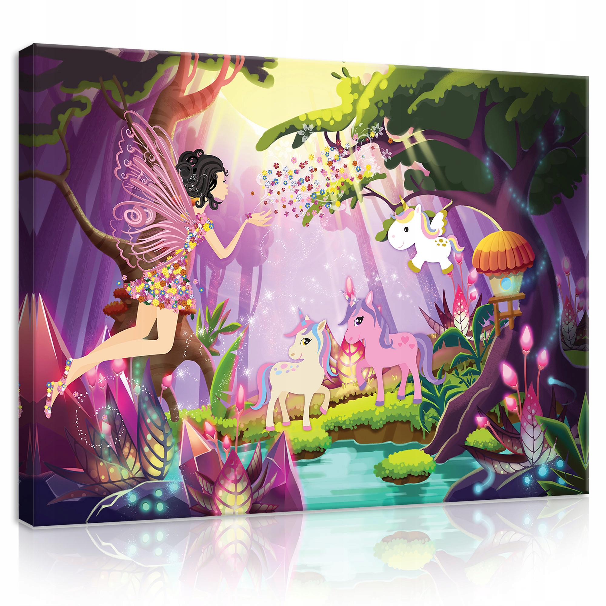 Obraz Do Dívčího Pokoje Na Plátně Pro Děti Víly Velký XXL 100x70