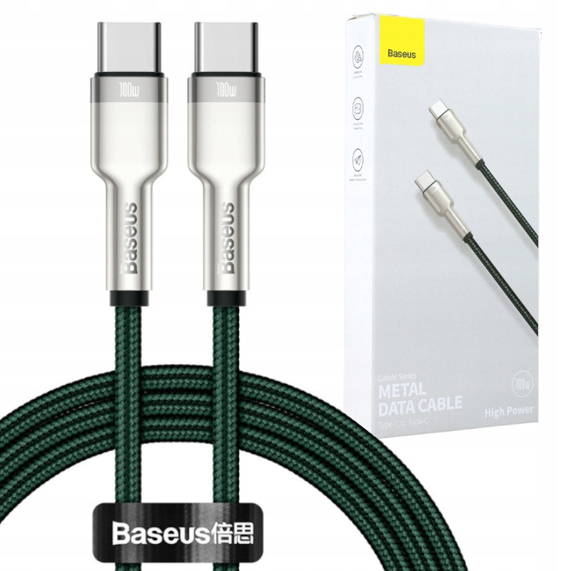 

Kabel Usb-c Usb-c, Baseus Cafule, 5A, 100W, 2m