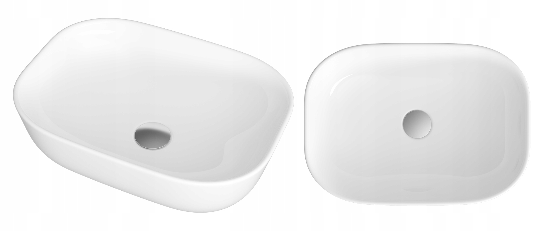 Keramická Umývadlová Doska Biela Obdĺžniková Oválna Kúpeľňová Merca