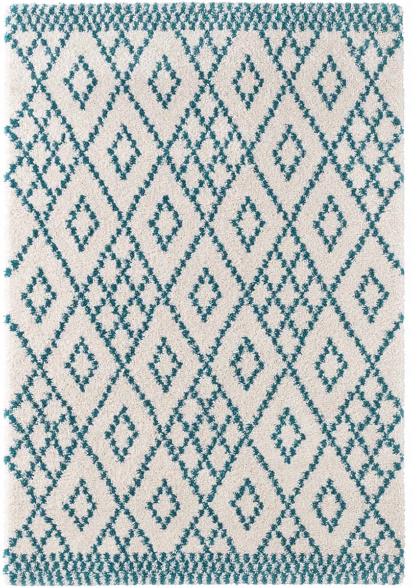 Modrý koberec Shaggy Mint Rugs 200 x 290 cm