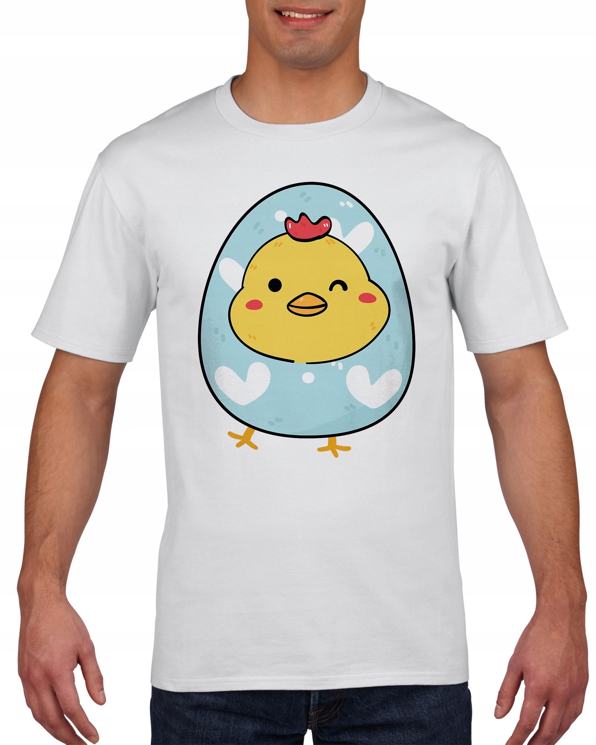 

Koszulka męska Kurczak W Pisance Wielkanoc XL