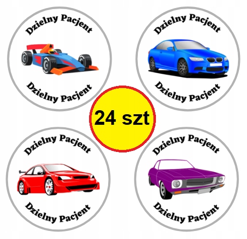 

Naklejki Dzielny Pacient Dla Dzieci 24 Szt Duże