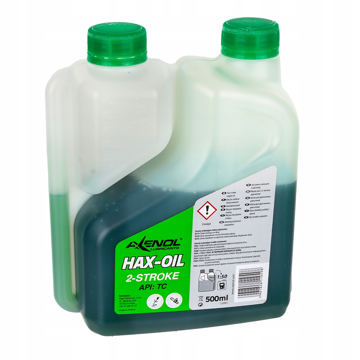 

Olej silnikowy Axenol Hax-oil 500ml do dwusuwów
