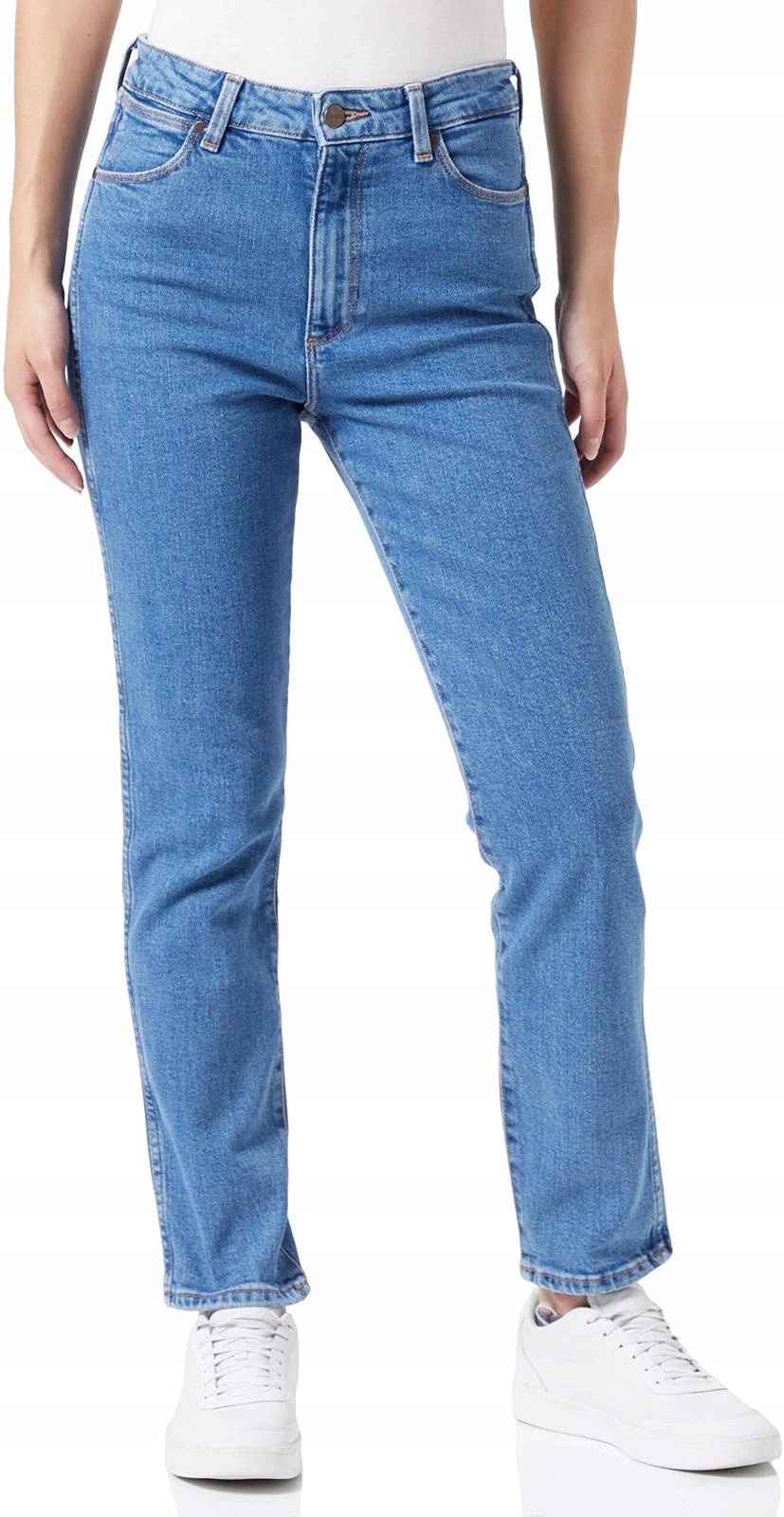 Damskie spodnie slim Wrangler Retro Stonewash MID W253KTP24 30/34
