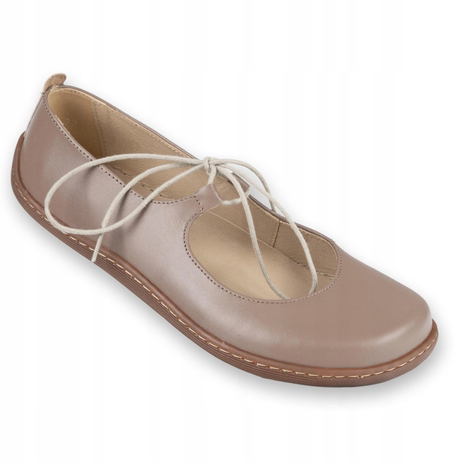 Elegantní dámské barefoot baleríny Elodie cappucino 40