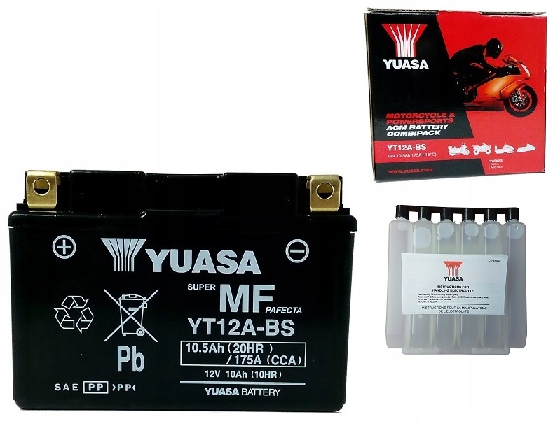 

Akumulator Agm Yuasa YT12A-BS 12V 10Ah 175A