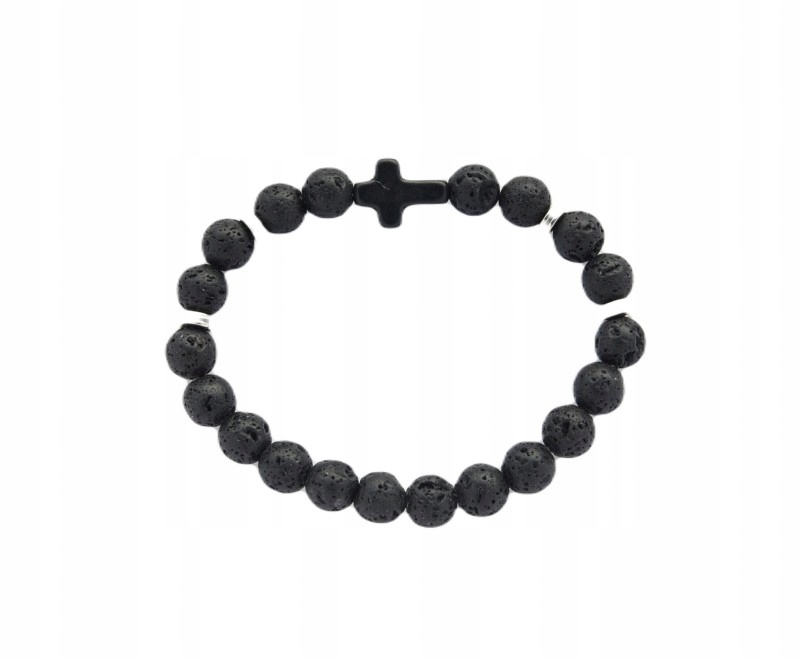 Růženec pánský náramek Láva