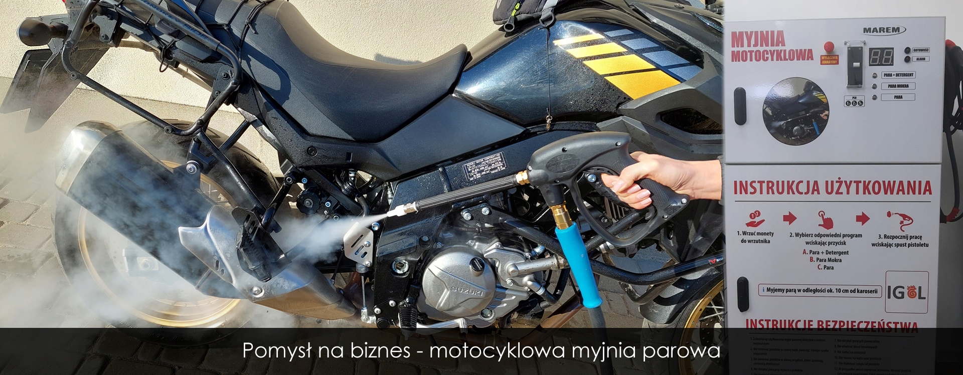SAMOOBSLUGOWA PAROWA MYJNIA MOTOCYKLOWA P1 Brand other