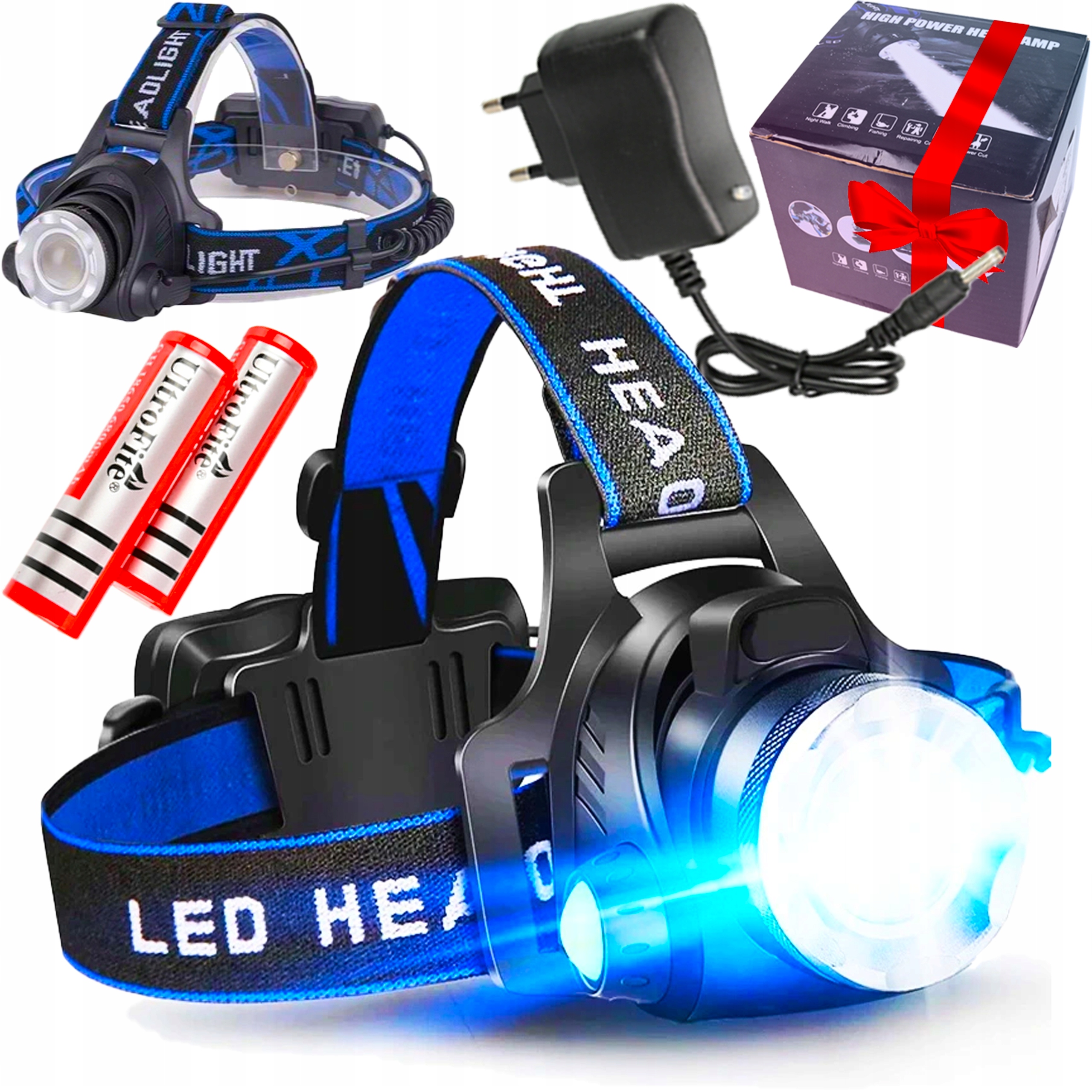 СВЕТОДИОДНЫЙ НАЛОБНЫЙ ФОНАРЬ С ЗУМОМ ПРЕМИУМ-КЛАССА