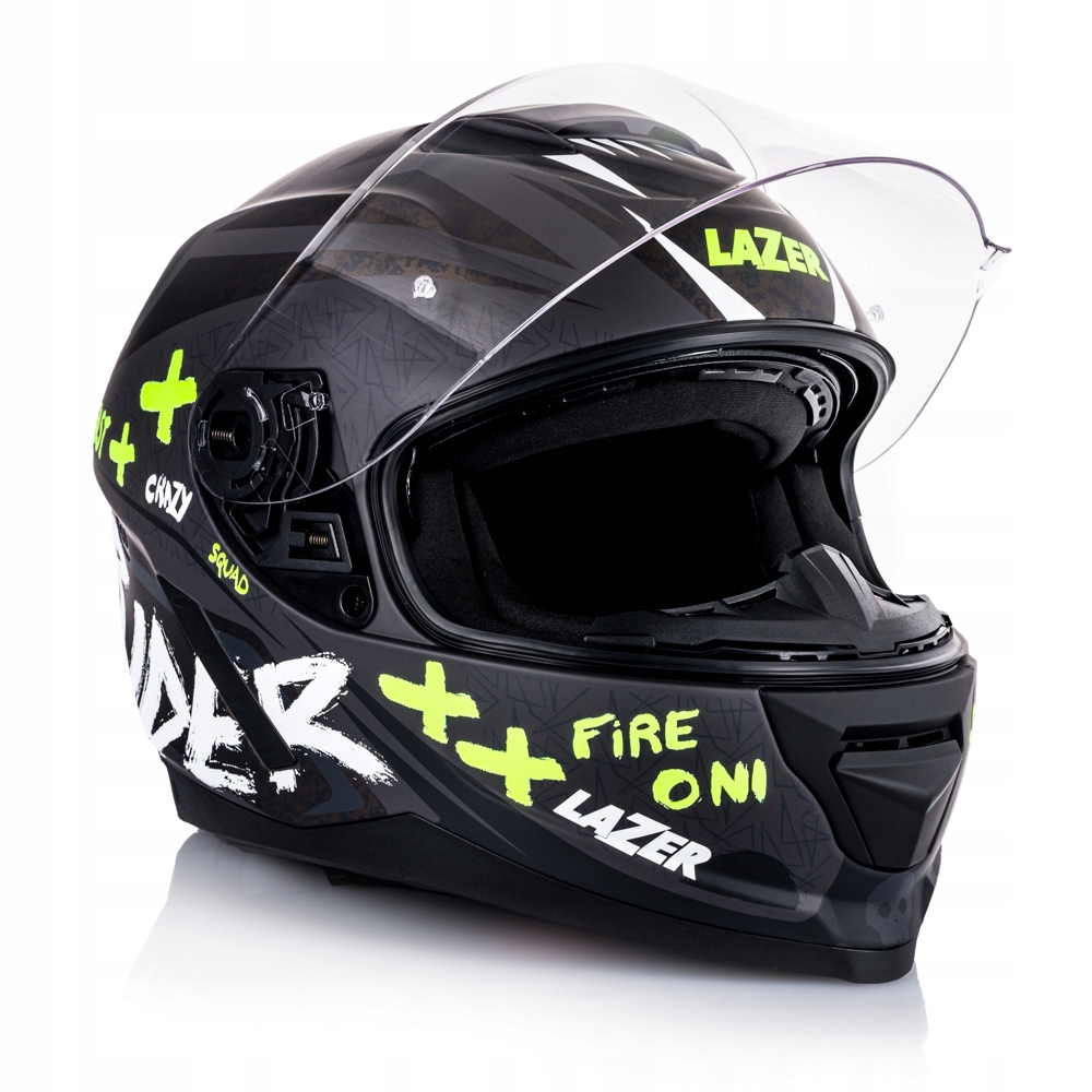 KASK MOTOCYKLOWY PEŁNY LAZER RAFALE EVO ONI DARK L Obwód głowy 59-60 cm
