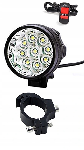 Halogen motocyklowy L9X 90W 9000LM lampa refl
