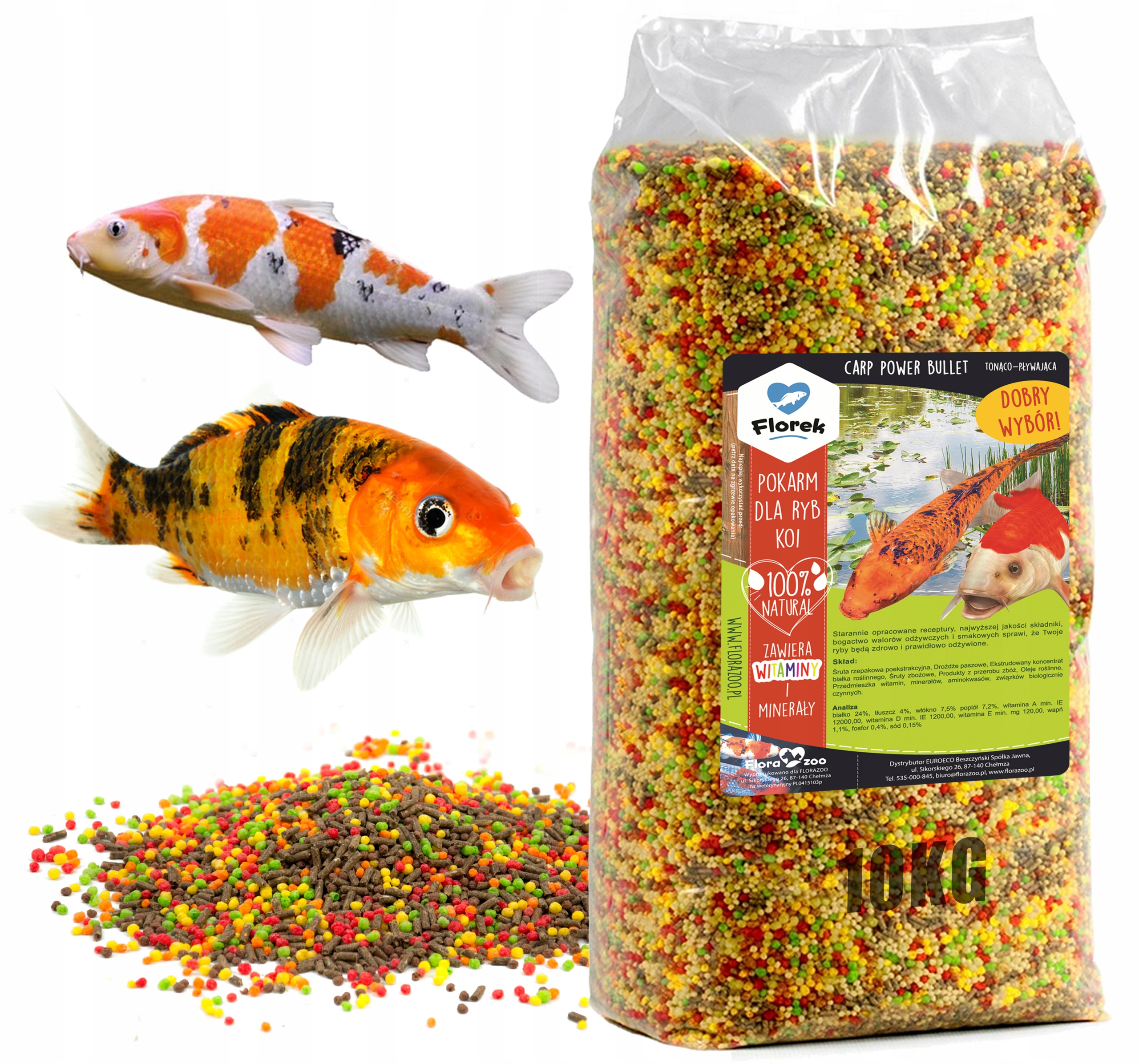 

Pokarm Dla Ryb Koi Karpi Karma MIX Oczko Wodne