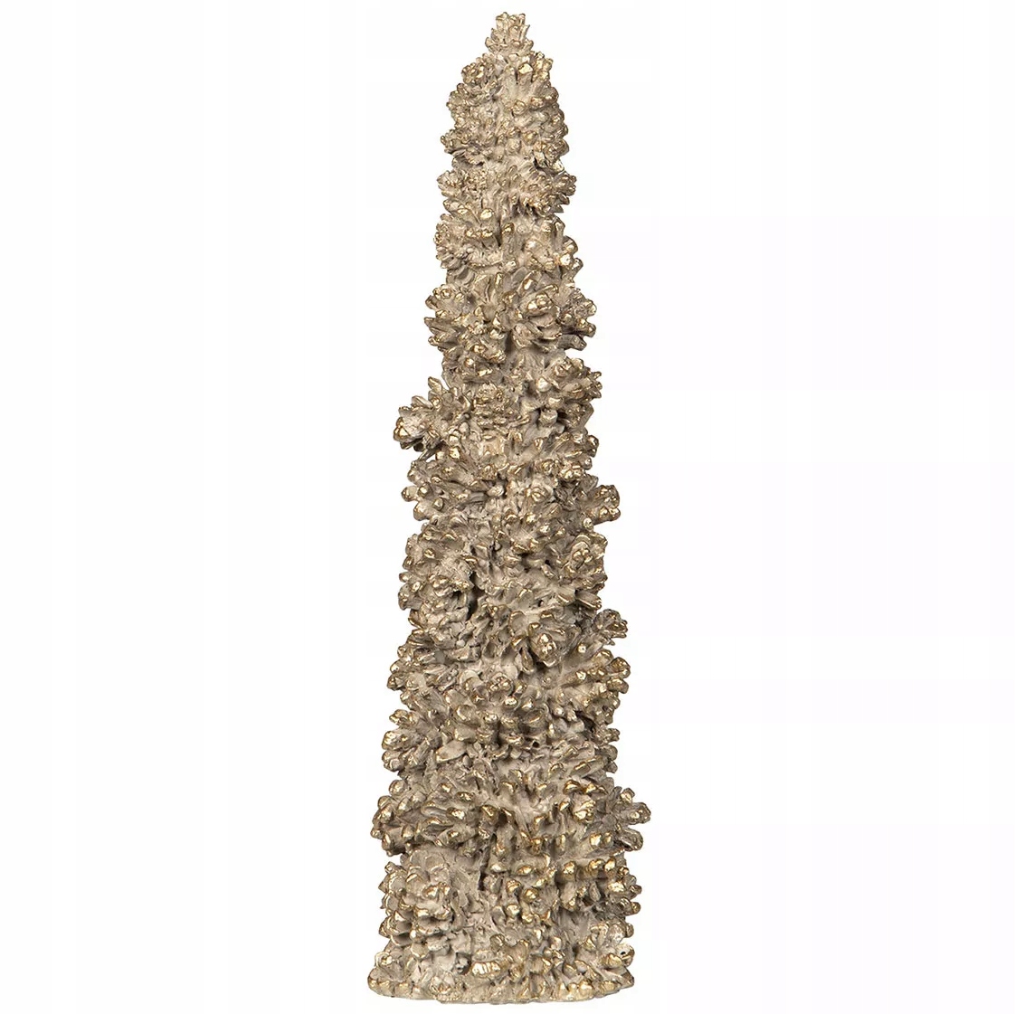 Figurka Šiška Vánoční 37 cm k svátku dárek zlatý vysoký