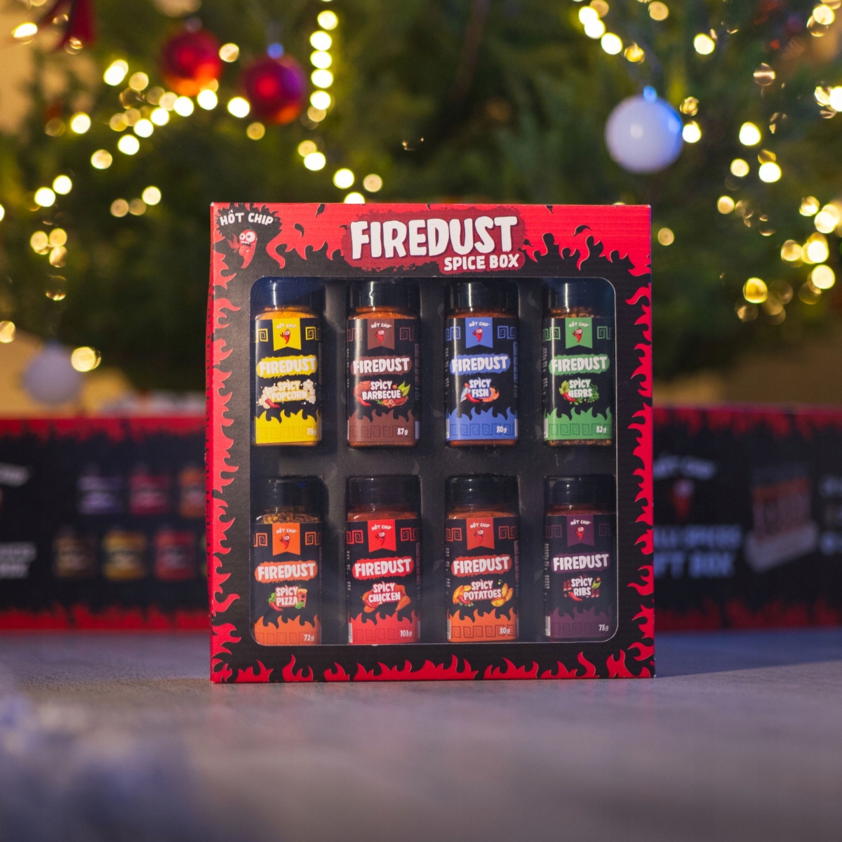 Levně Hot Chip Dárková sada směsí koření Firedust