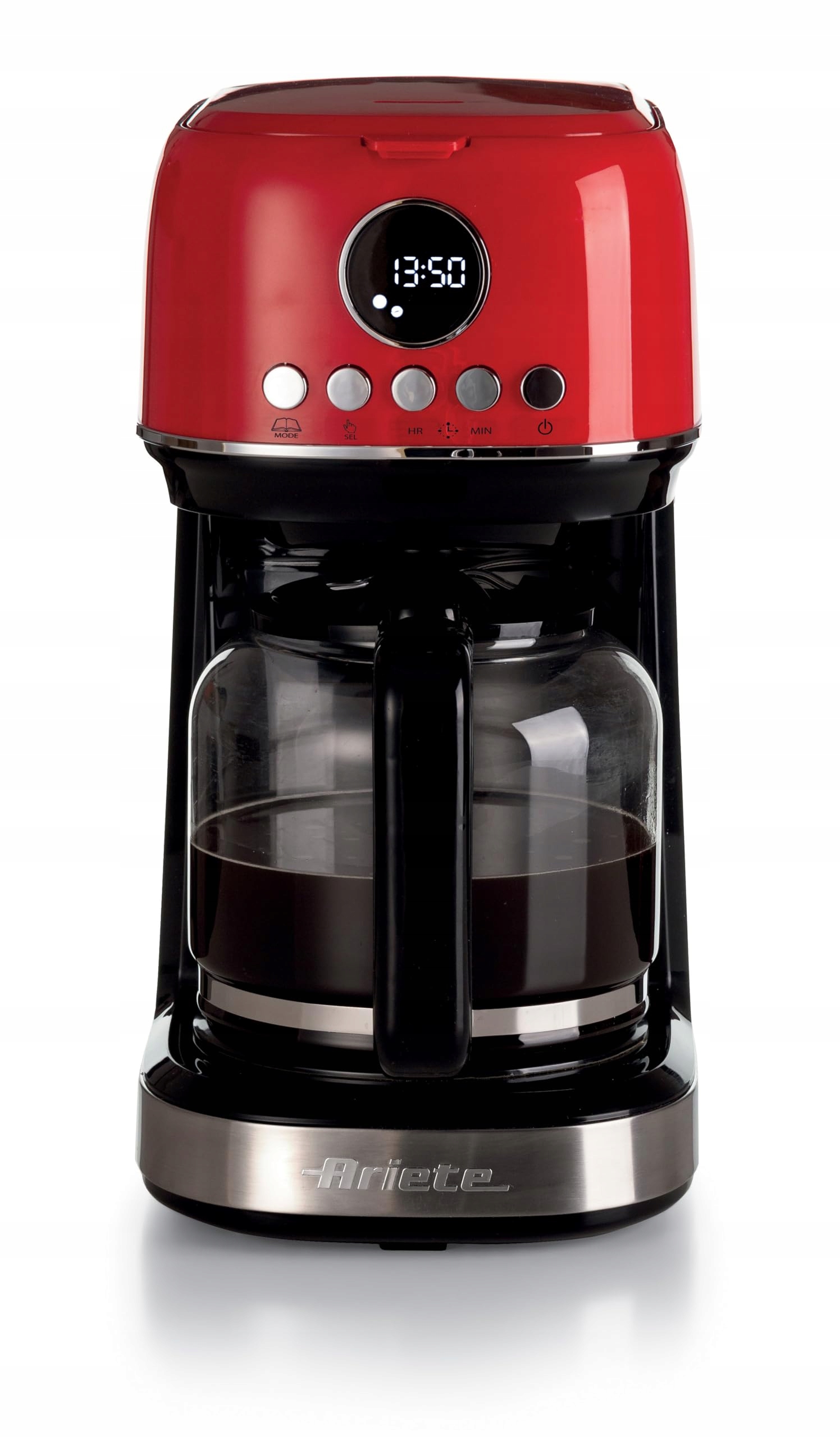 ARIETE Ekspres Do Kawy Z Młynkiem Czerwony 1318 Maxi Cappuccino — miniatura 2
