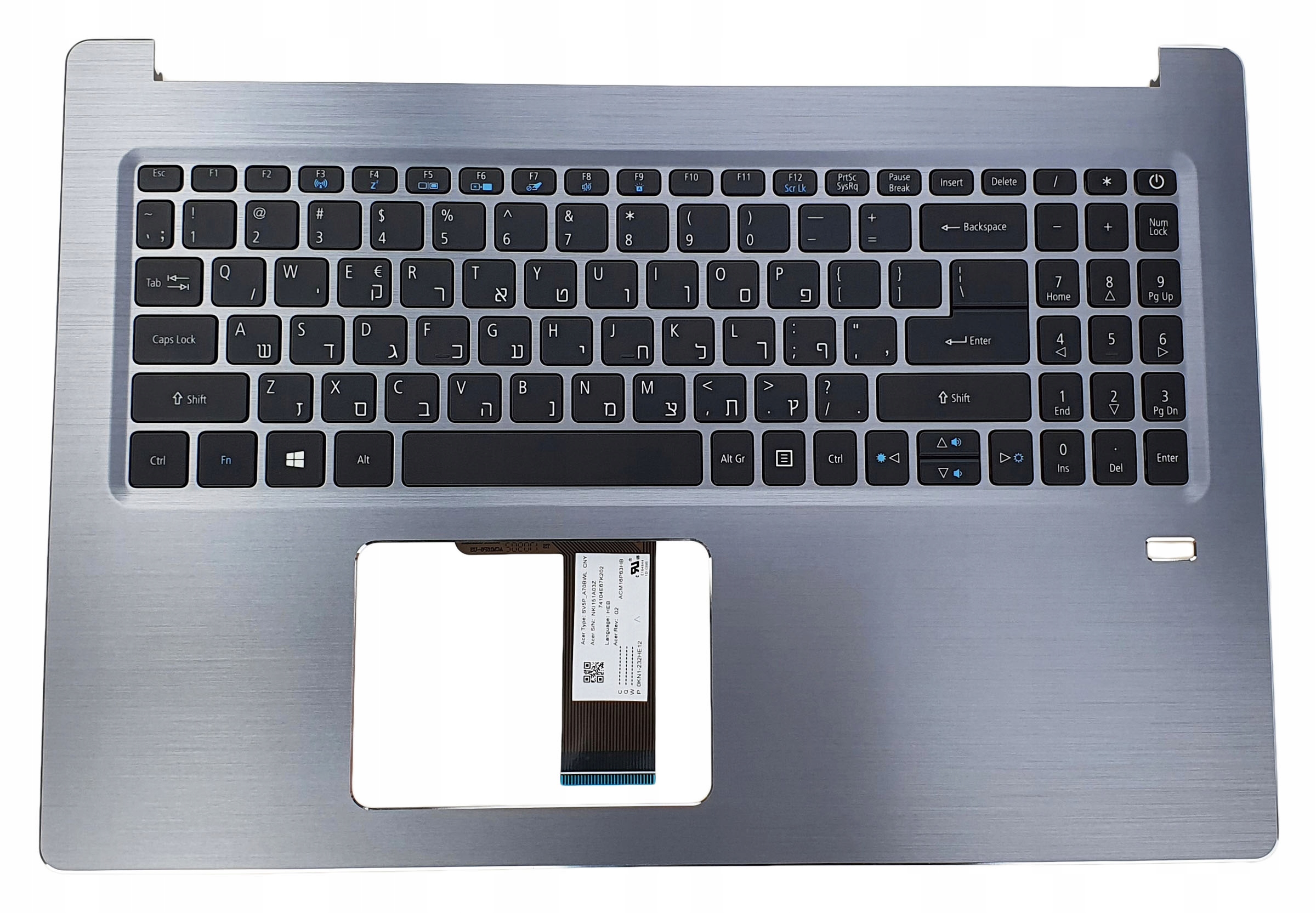 Nová Klávesnice Pro Notebook Acer Swift SF315-51, Hebrejská