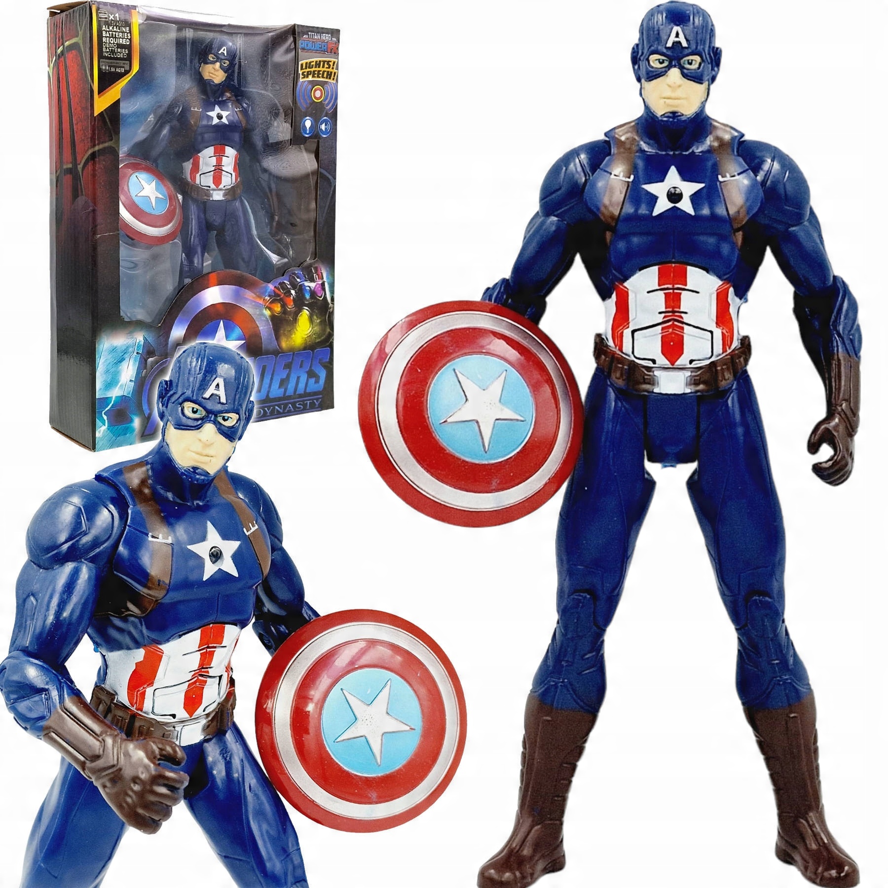 

Kapitan Ameryka Figurka Ruchoma Dźwięk Avengers