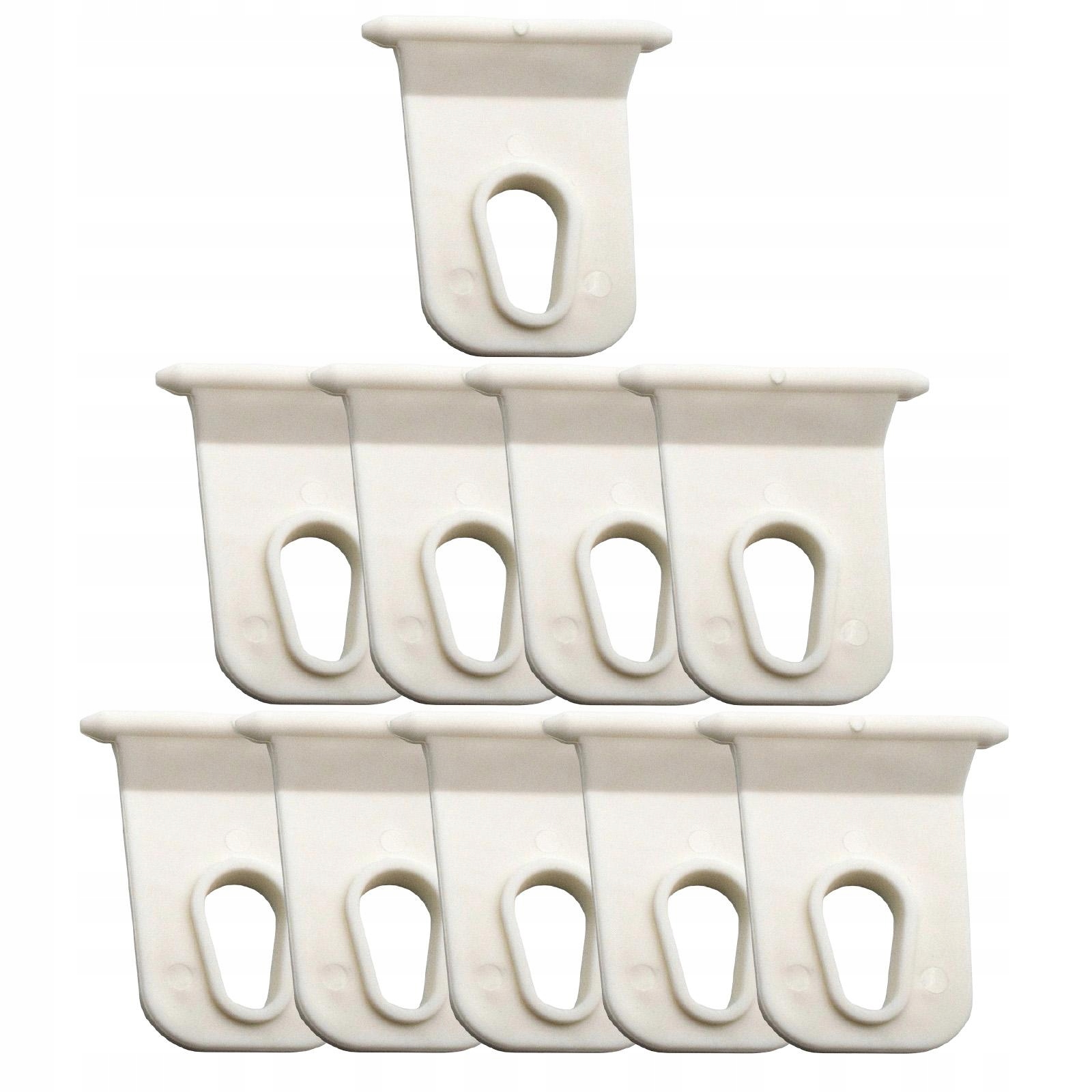 10x Wieszak kanałowy z haczykami do markiz RV