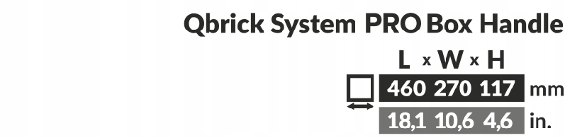 Qbrick System PRO Box Handle - Uchwyt Marka Qbrick system