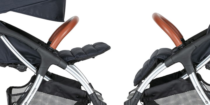 Petite&Mars Cross wózek spacerowy | Gray Kolor Odcienie szarości i srebra