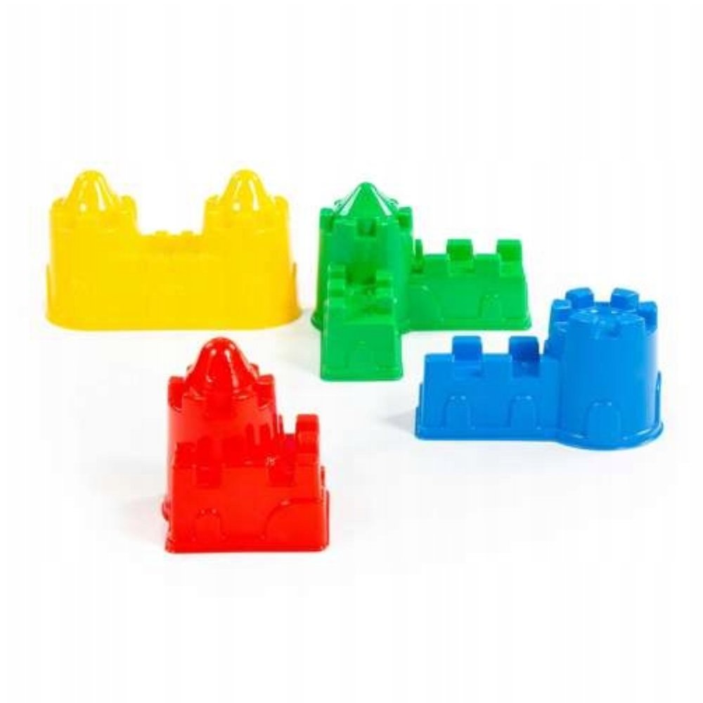 FOREMKI do Piasku Piaskownicy ZAMEK 4el Mix Marka KAS