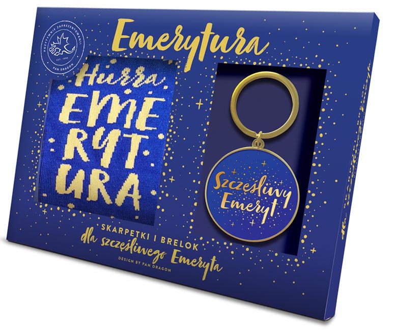 

Brelok skarpetki dla Szczęśliwego emeryta