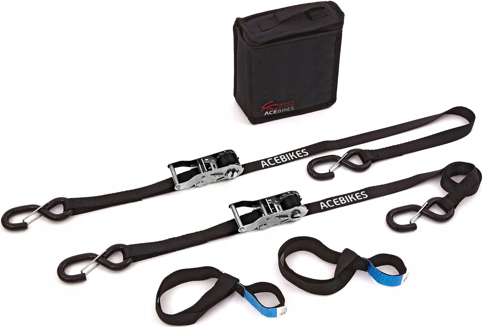 ZESTAW PASÓW TRANSPORTOWYCH ACEBIKES Z 2 X PĘTLE MOCUJĄCE