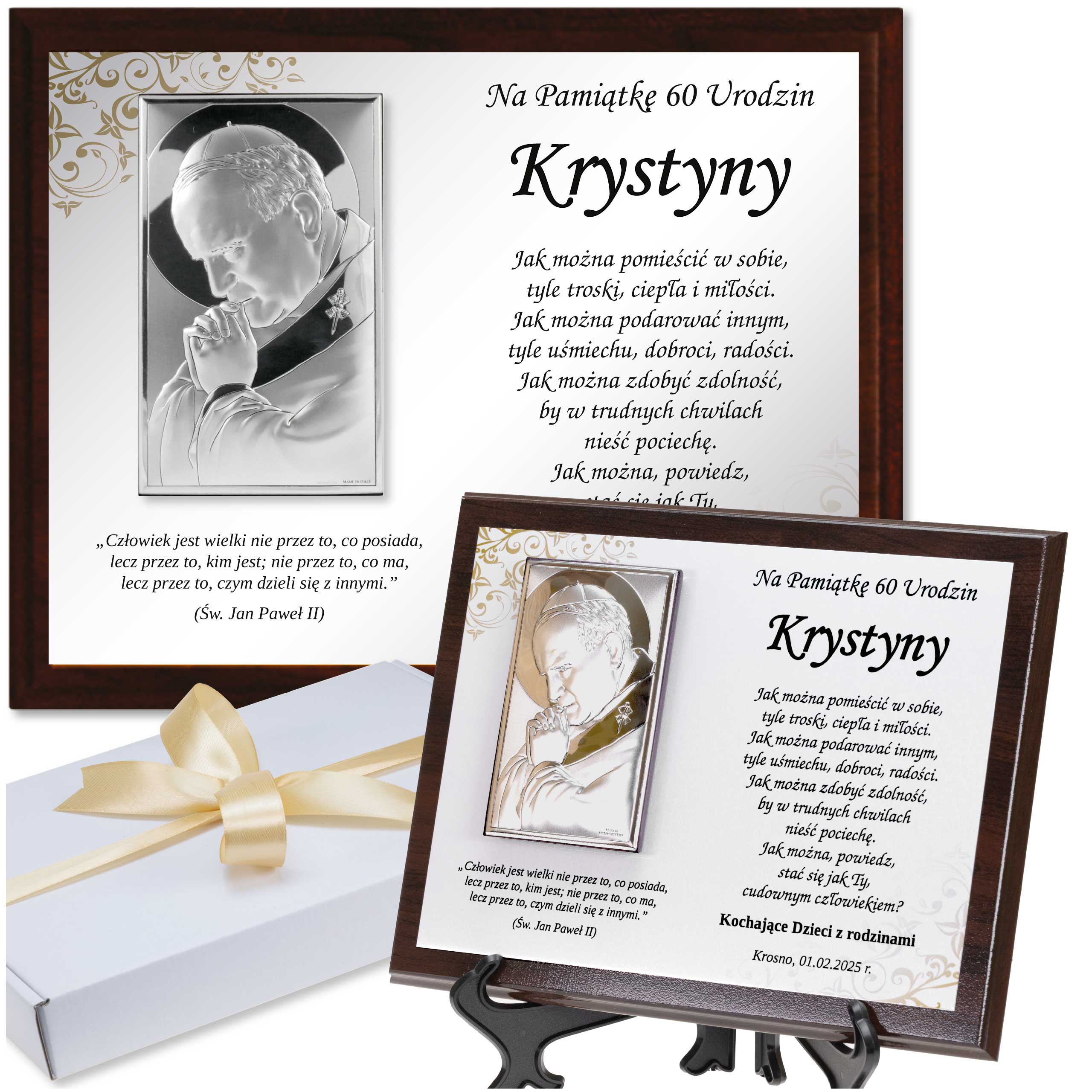 na 18 20 25 30 35 45 50 55 60 65 70 75 80 85 90 Urodziny Srebrny XL