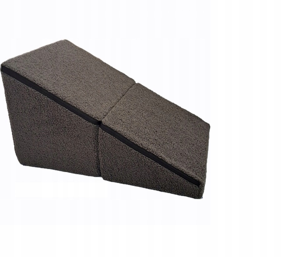 Schody podest dla psa kota 2w1 Pufa rampa Boucle Czekolada Produkt Polski