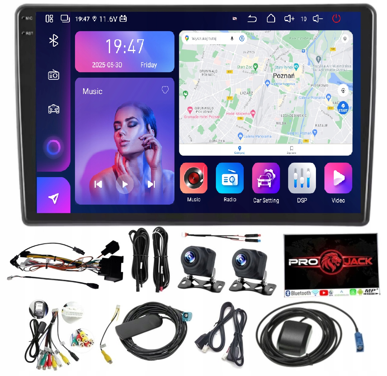 Rádio Navigácia Android Citroen C5 2008-2017 Carplay Wifi 8/256GB Sim
