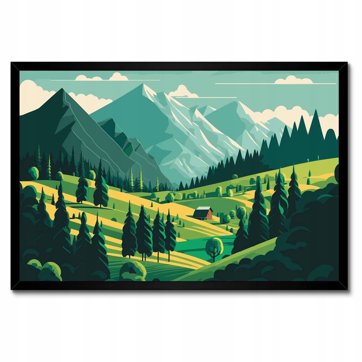 Plakáty v rámu 60x40 Horský pohled