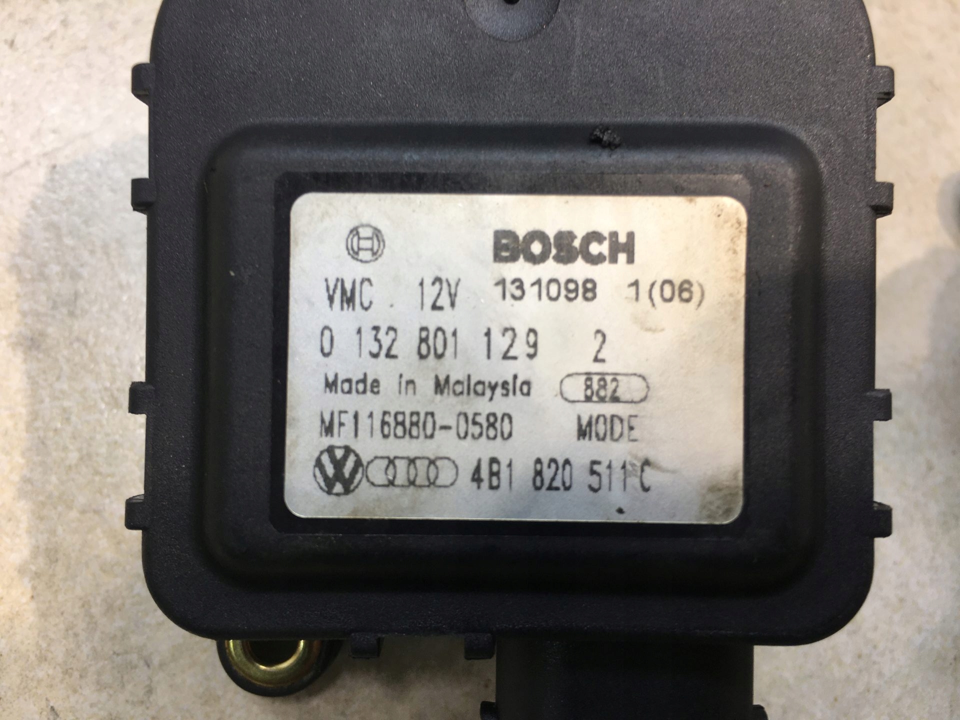 Micro moteur Bloc de chauffage complet A6 C5 0132801129