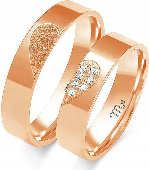 Zlatý snubní prsten na svatba s gravírováním 585 r 11 12 13 elegantní pod gravírování 14k