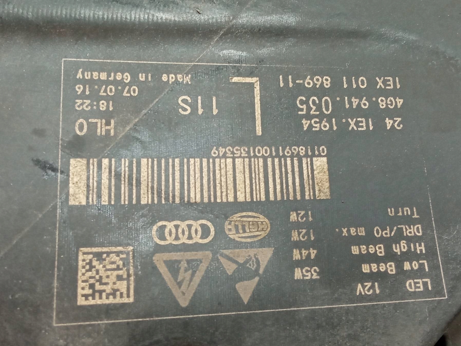 light front left EUROPA LED MATRIX LIFT S7 4G8941035 Audi A7 and 4G