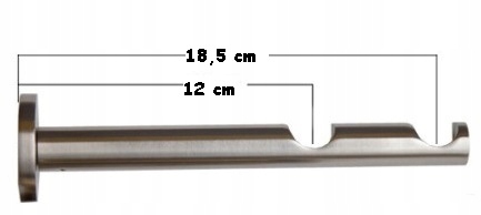 MRC: WSPORNIK PODWÓJNY PROSTY 25/19mm CHROM Rodzaj wspornik