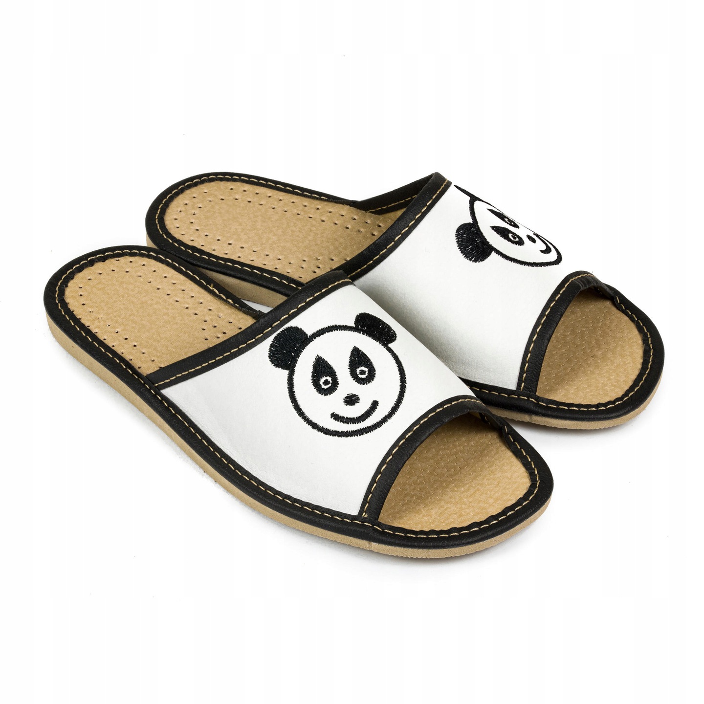 

Domowe Obuwie Damskie Panda Biała Ekologiczne r.37