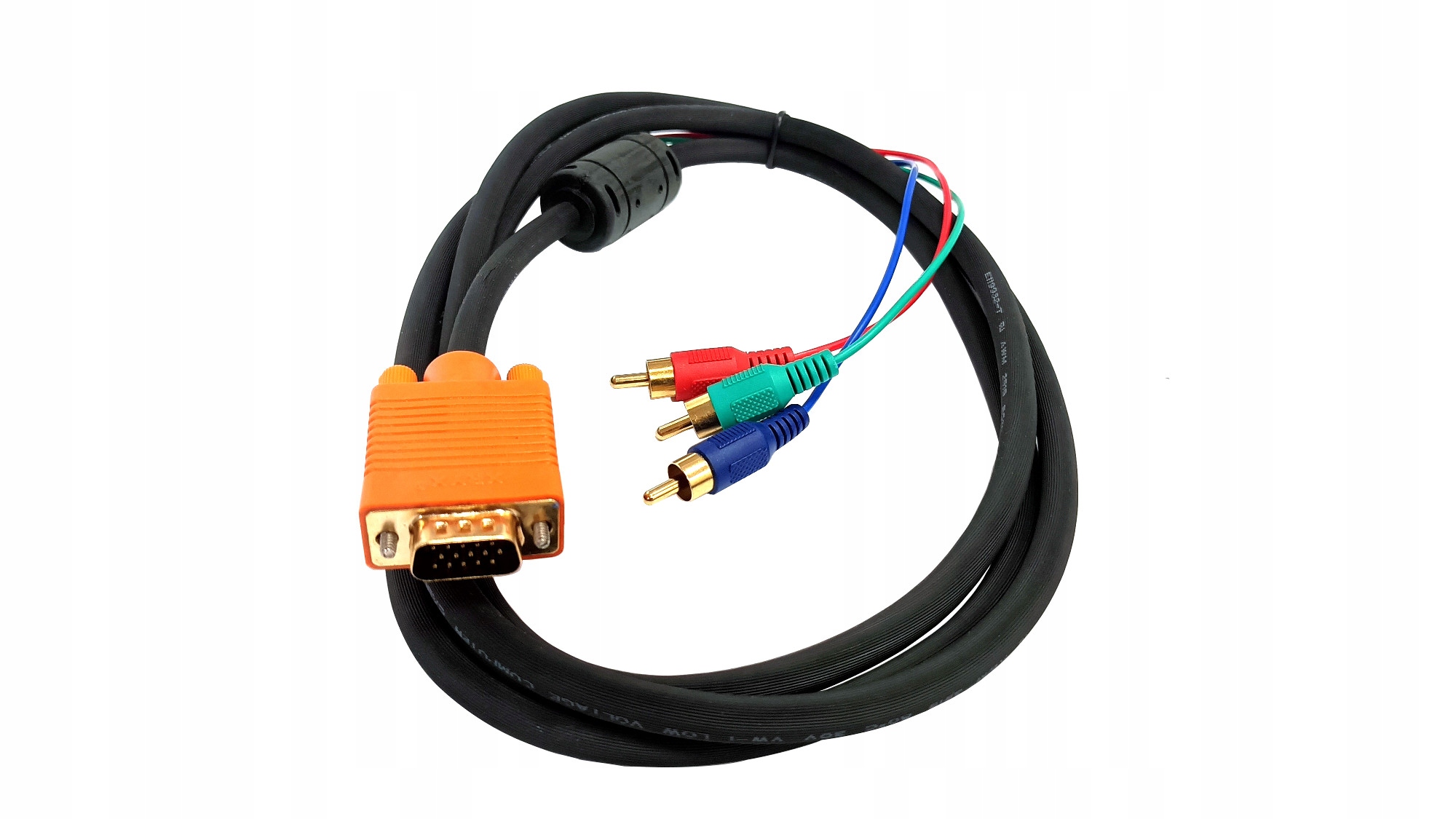 Kabel Adapter VGA - Wideo 3 x RCA Cinch 2m XRYX