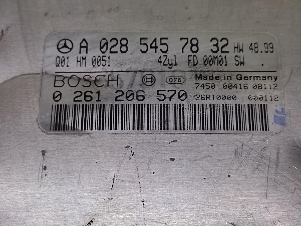 MERCEDES E-KLASA control unit of the engine 0261206570