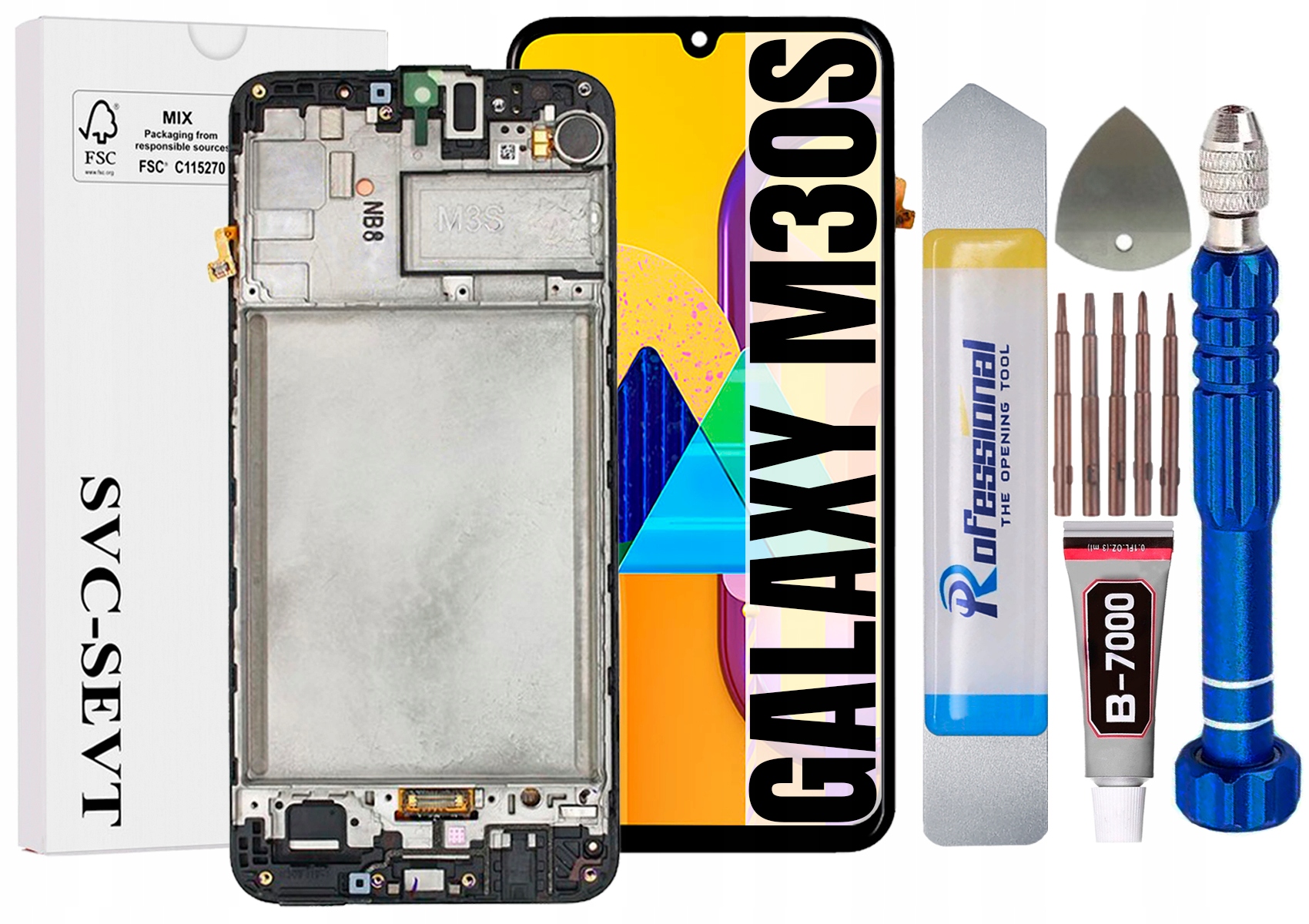 Displej Pro Samsung Galaxy M30s M307 Originální LCD Displej Rámeček