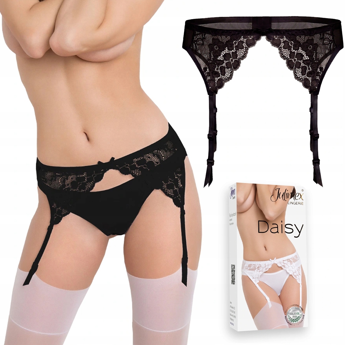 Krajkový podvazkový pás Sexy Julimex Daisy XL