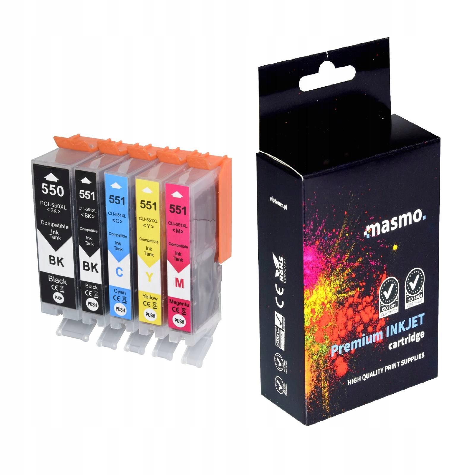 

5x Tusze XXL Do Canon Pixma IP7250 MG5650 MG5550