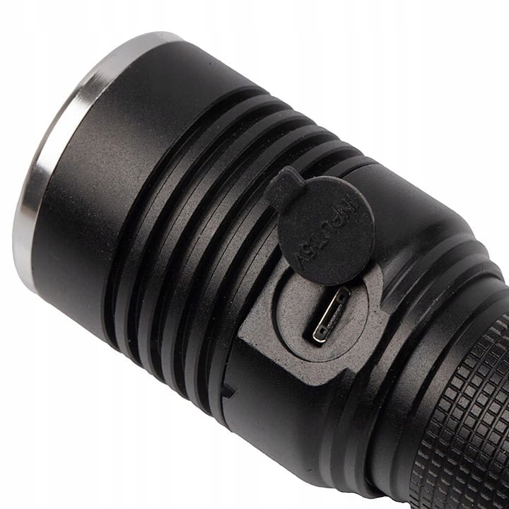 X-BALOG LATARKA WOJSKOWA ZOOM XML-T6 USB AKU 18650 Materiał aluminium